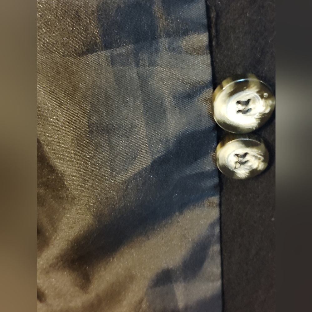 Harve Benard Black A-line Mock Neck Jacket - Picture 6 of 6